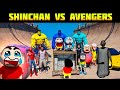 Franklin and shinchan tried longest mega ramp challenge with avengers in gta5 tamil