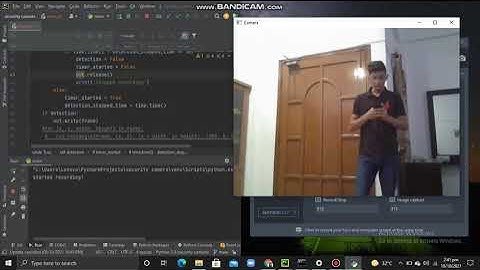Security Camera Using python