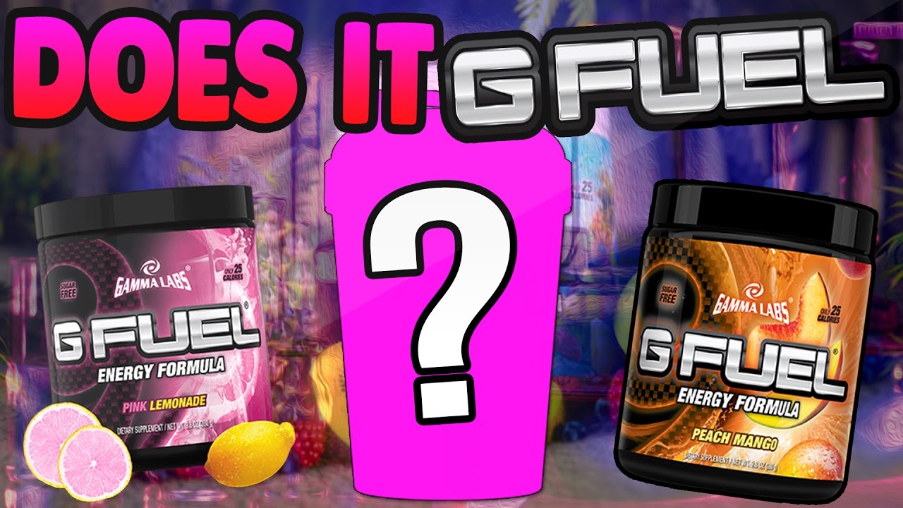 DOES IT G-FUEL? - PINK LEMONADE & PEACH MANGO! - MIXING G-FUEL!!