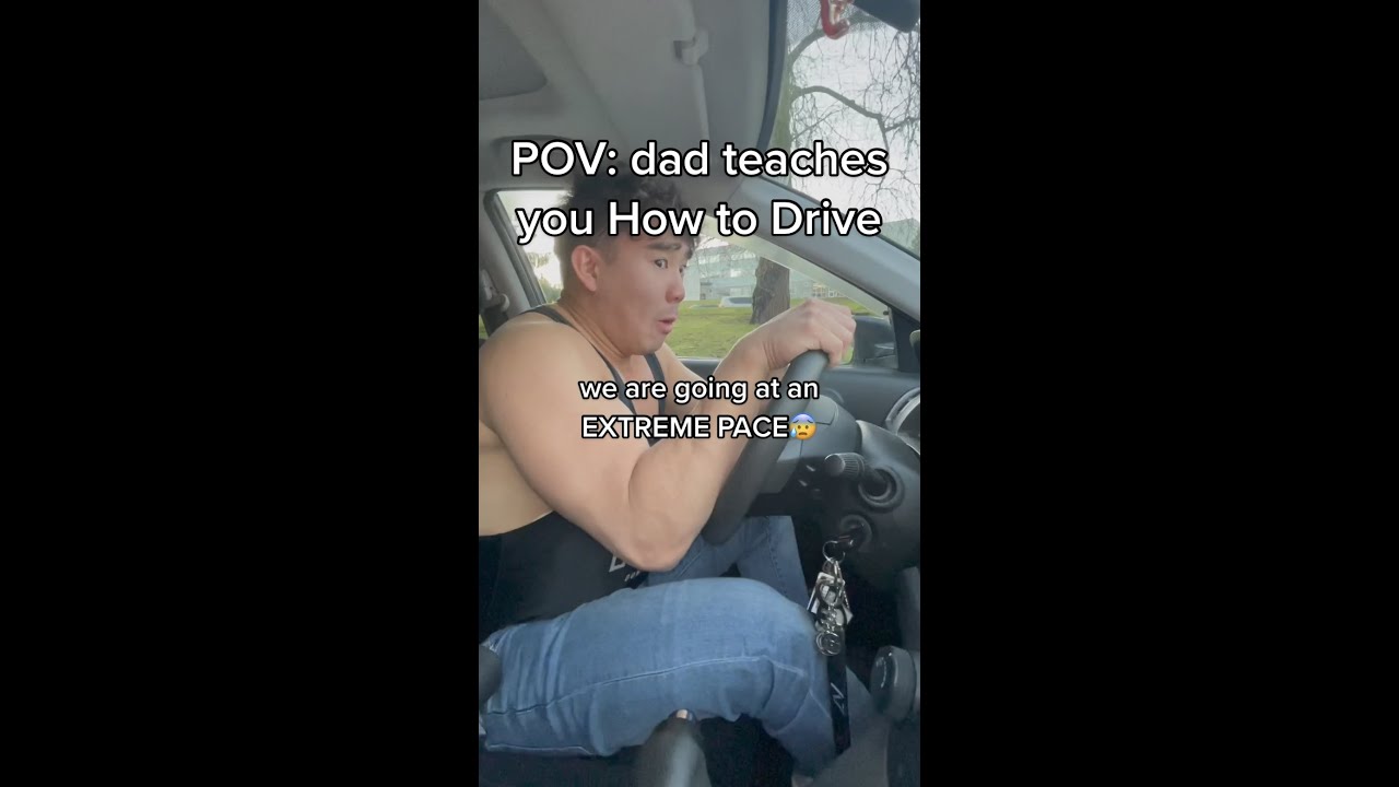 POV your dad teaches you How To Drive😰