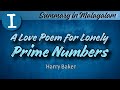 A Love Poem for Lonely Prime Numbers summary in Malayalam Part 1 | AEC | Calicut | Harry Baker