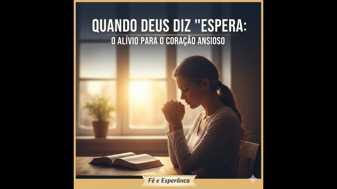 Quando Deus diz 'Espera'  O Alívio para o Coração