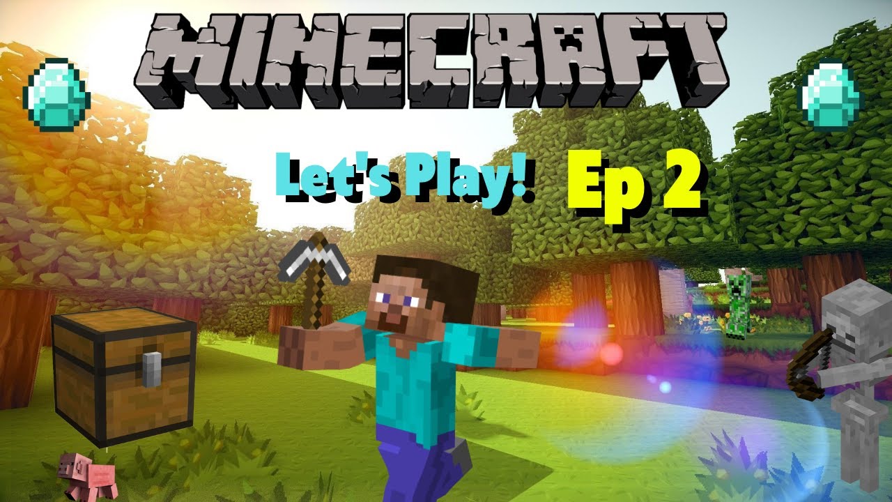 Minecraft Lets Play Ep 2!! SURVIVAL! 🎇🎆🎉 - YouTube