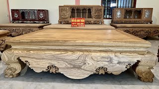 Siêu Phẩm Sập Gỗ Gụ Lào Vân Đột Biến - Vân Siêu Vip