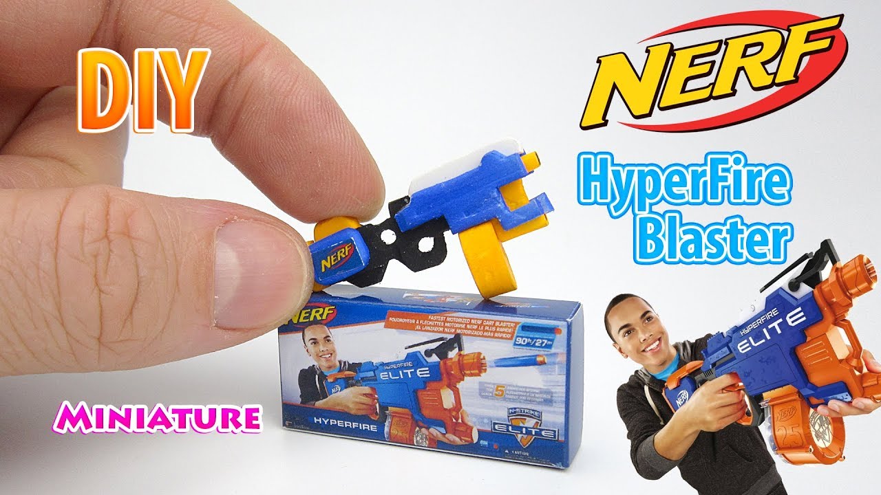 DIY Realistic Miniature Nerf N-Strike Blaster, DollHouse