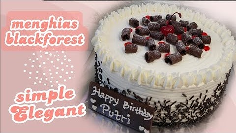 Thumbnail of Cara membuat kue black forest dengan model yg cantik simple elegant , terbaru 2022