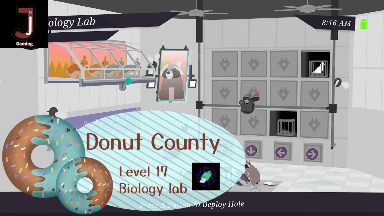 Donut county Level 17 Biology lab walkthrough