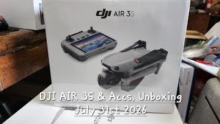 DJI AIR 3S & Accessories Unboxing July 31st 2026 #djiair3s