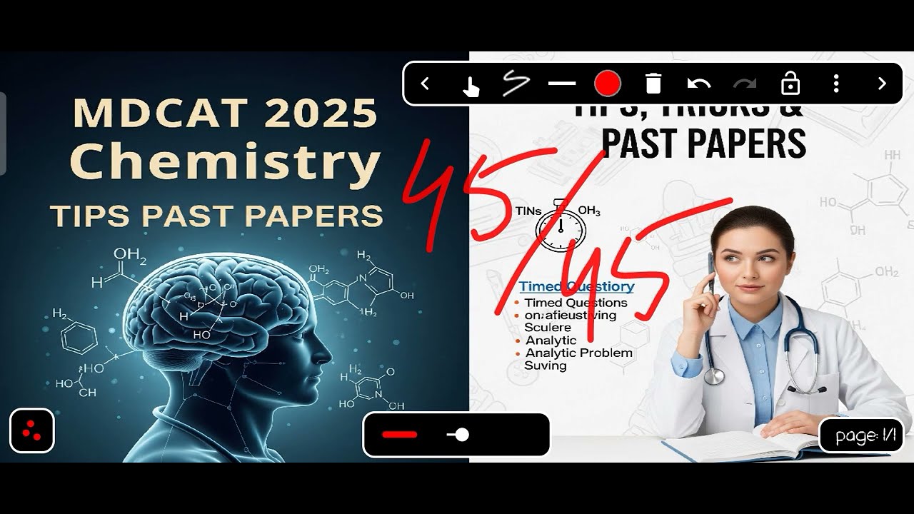 How i scored full in mdcat chemistry| 2025 | by top scorers |45 /45 ...