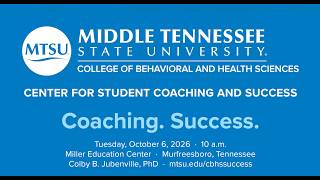 MTSU announces gift to its Center for Student Coaching and Success