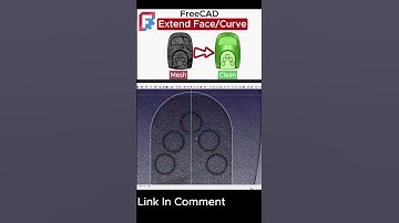 Using Extend Face and Extend Curve for Reverse Enginneering in FreeCAD.