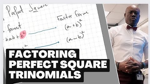 Algebra 1: Factoring Perfect Square Trinomials #dellymathsconcepts #fast #cxcmaths #fsa #gcse