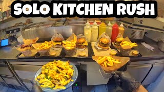 🔥 POV: SOLO KITCHEN RUSH 🍔🍟 Cooking Burgers & Fries Alone – NO BREAKS!