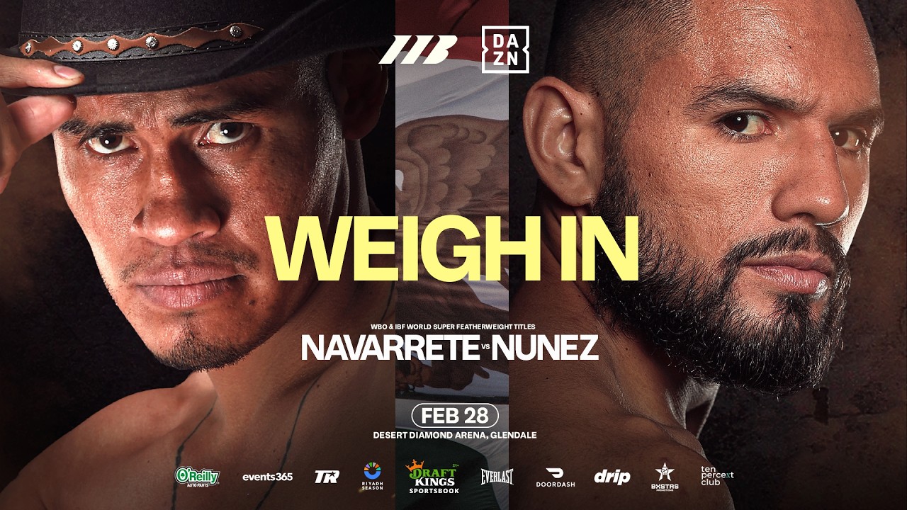 Emanuel Navarrete Vs Sugar Nunez | Weigh In *LIVE* | Matchroom Boxing