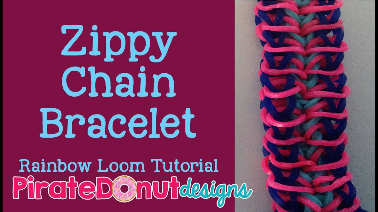 Zippy Chain Bracelet Rainbow Loom Tutorial