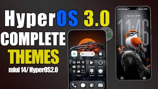 HyperOS 3 Dark Mode Edition - Dark iCon & Control Center Without Backup Theme