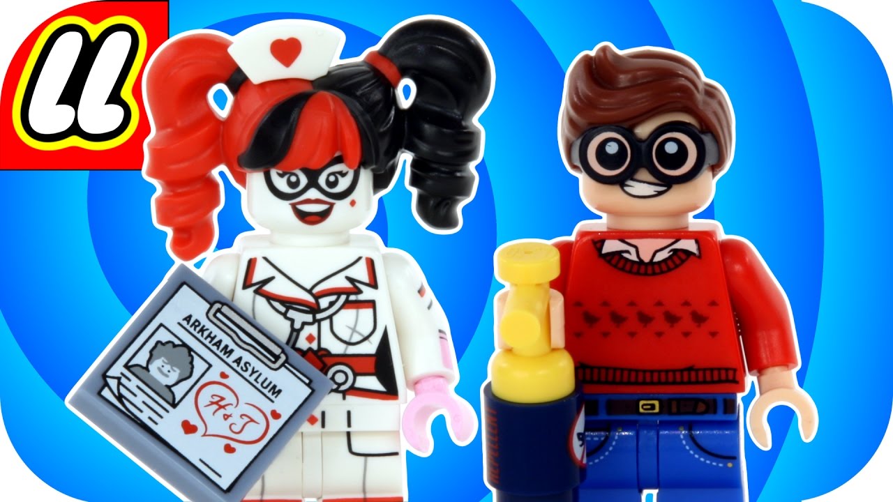 Harley Quinn and Dick Grayson ( Robin ) LEGO Batman Movie Minifigures