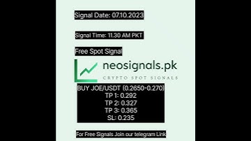 Free Crypto Trading Signal, JOE/USDT 07.10.2023 BTC
