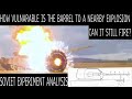 How Vulnerable Are Tank Barrels to Nearby HEAT Explosions