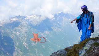 Wingsuit Flying Without Parachute  VidQo
