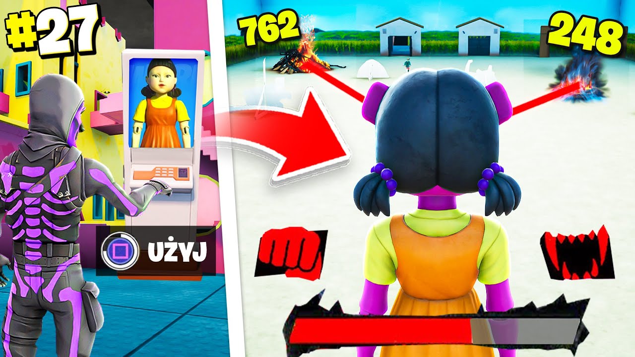 32 MITY i SEKRETY mapy SQUID GAME w Fortnite