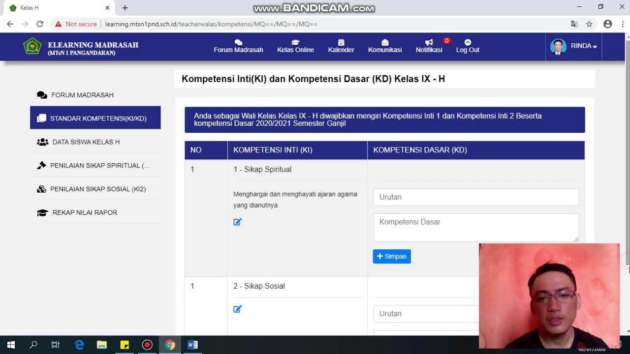 Mengelola Akun Wali Kelas#E Learning#Madrasah Hebat Bermartabat - YouTube