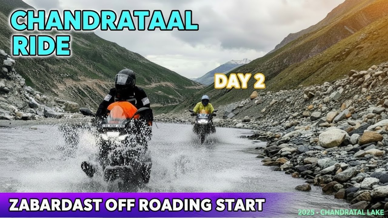 Chandrataal Ride  - Day 2 || Bike Ride 2025 || Zabardast Off Roading Start || Chandratal Lake
