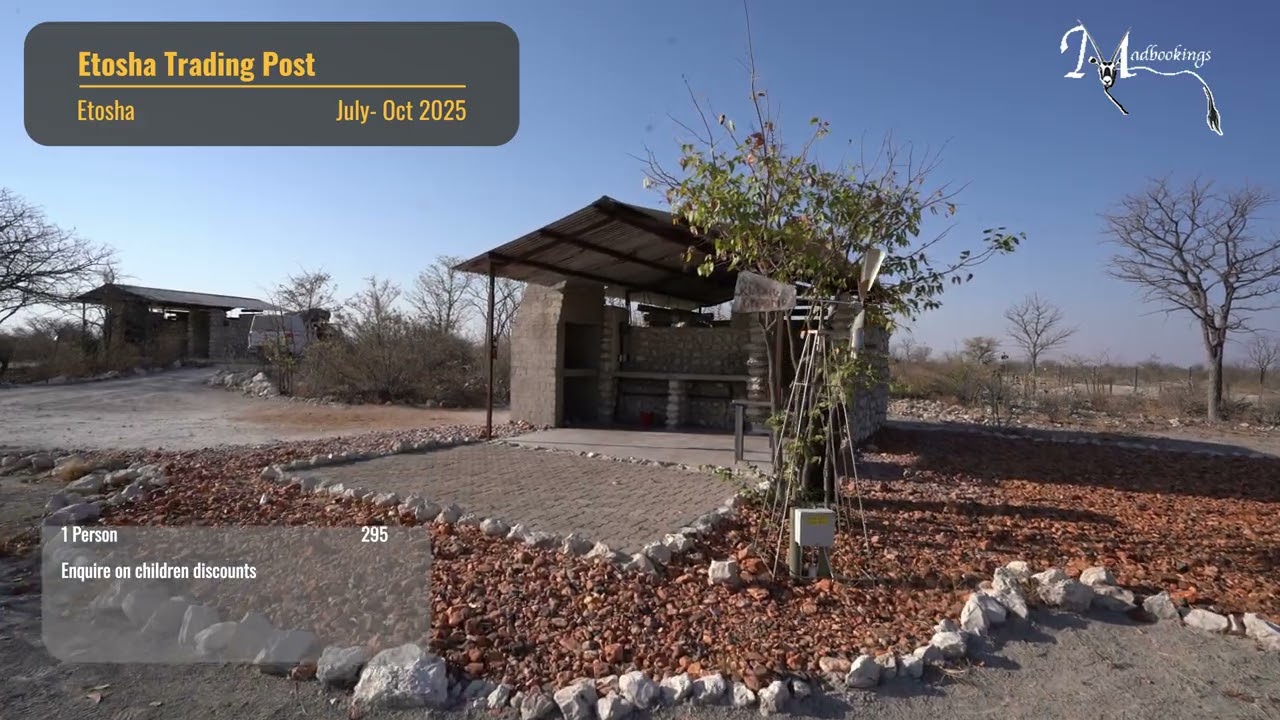 Etosha Trading Post 2025 Prices for July to October