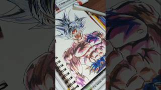 drawing🔥 Goku mui mastered ultra instinct 🔥🔥 #anime art #dbs #skemina