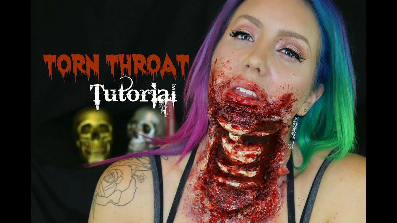 Torn Out Throat SIMPLE SFX Makeup Jade Madden YouTube