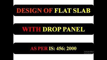 Design of Flat Slab Problem 2 Part 2 With Drop Panel