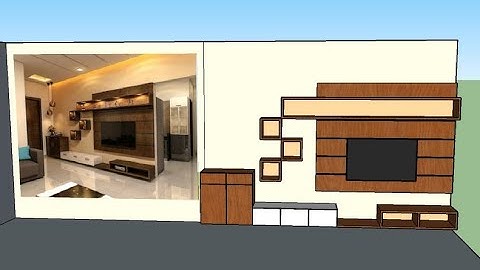 How to make TV UNIT - Sketchup 3D - part -1