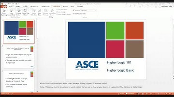 Higher Logic Basic Functionality