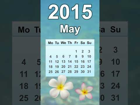 May 2015 Calendar 