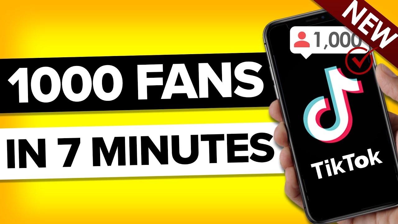 How To Get 1000 TikTok Followers in 8 Minutes (THE EASY WAY) - YouTube