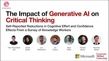 The Impact of Generative AI on Critical Thinking (CHI