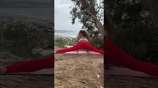 Yoga with a view #flexibility #yoga #shorts