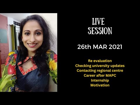 LIVE SESSION 26th March 2021