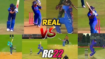 RC22 ALL SHOTS REAL VS GAME | Real Cricket 22 vs Real Shots Comparison | Part 1