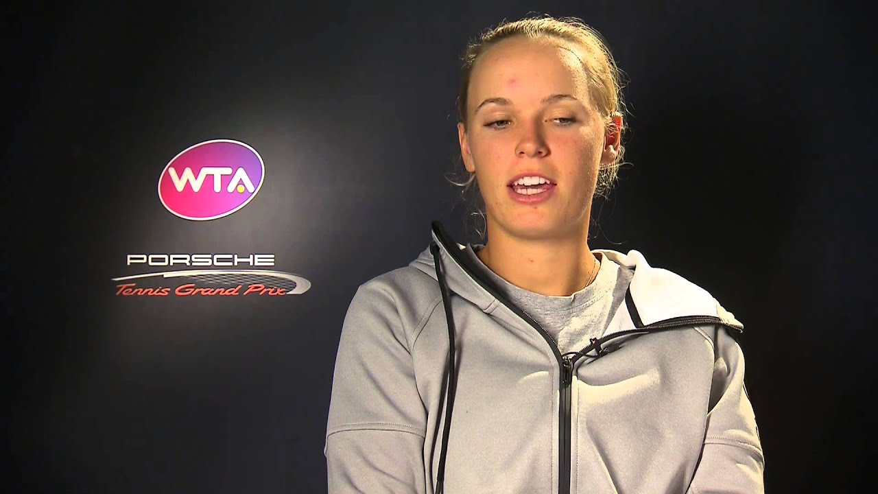 Interview Caroline Wozniacki (DEN) - Final - Porsche Tennis Grand Prix 2015