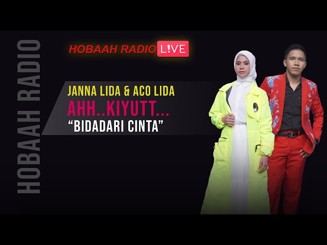 AHH KIYUTT! DUET ROMANTIS PERDANA JANNA LIDA u0026 ACO LIDA BIDADARI CINTA | HOBAAH RADIO 2020 class=