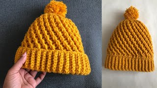 : Easy crochet hat/Two in One Crochet hat