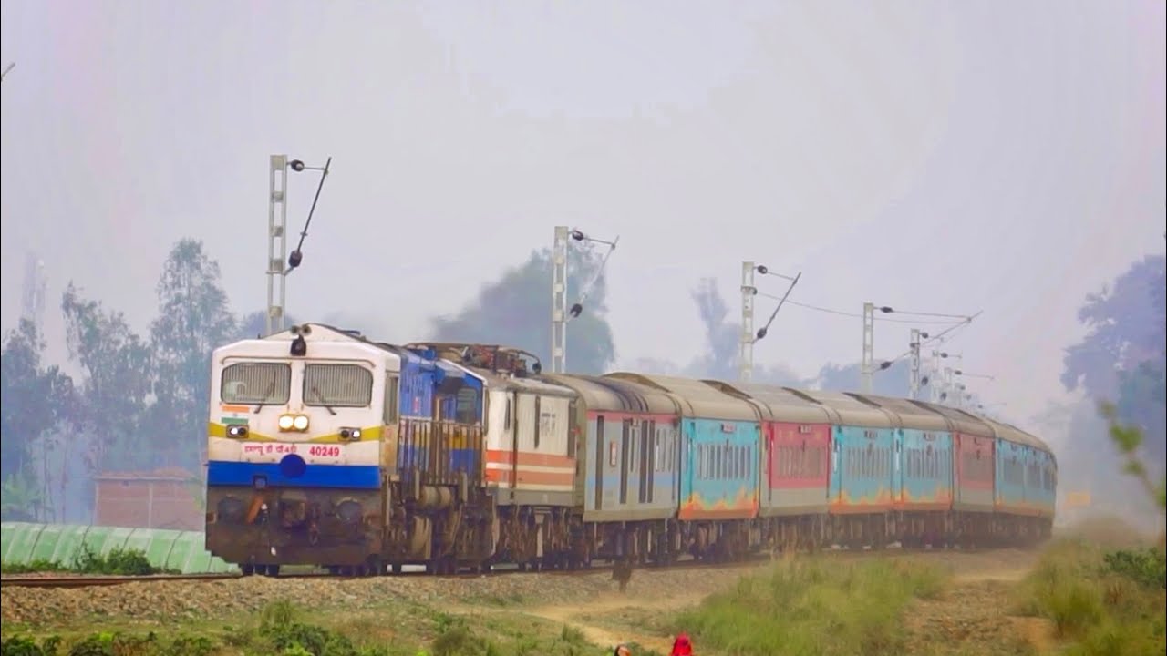 Furious Diesel hauled Trains on the GORAKHPUR GONDA Loop Line Part