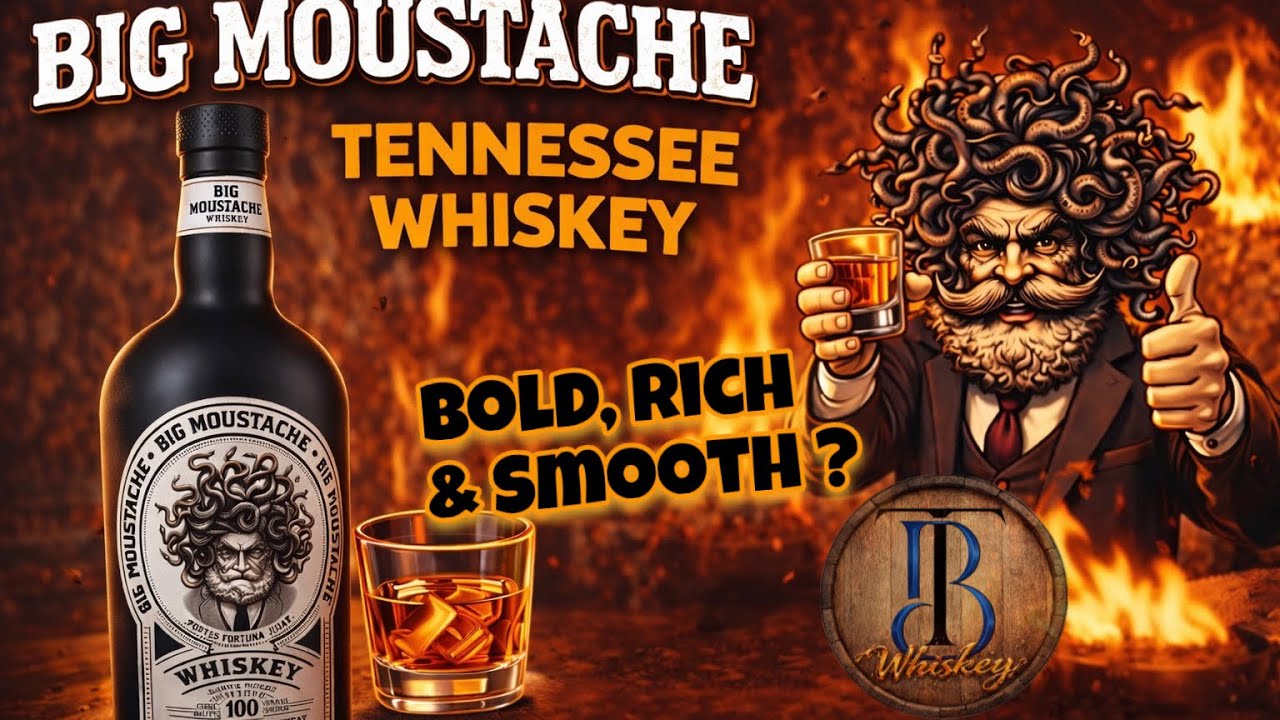 Big Moustache TN Whiskey: I'm A Sucker For a Pretty Bottle & Cool Label!