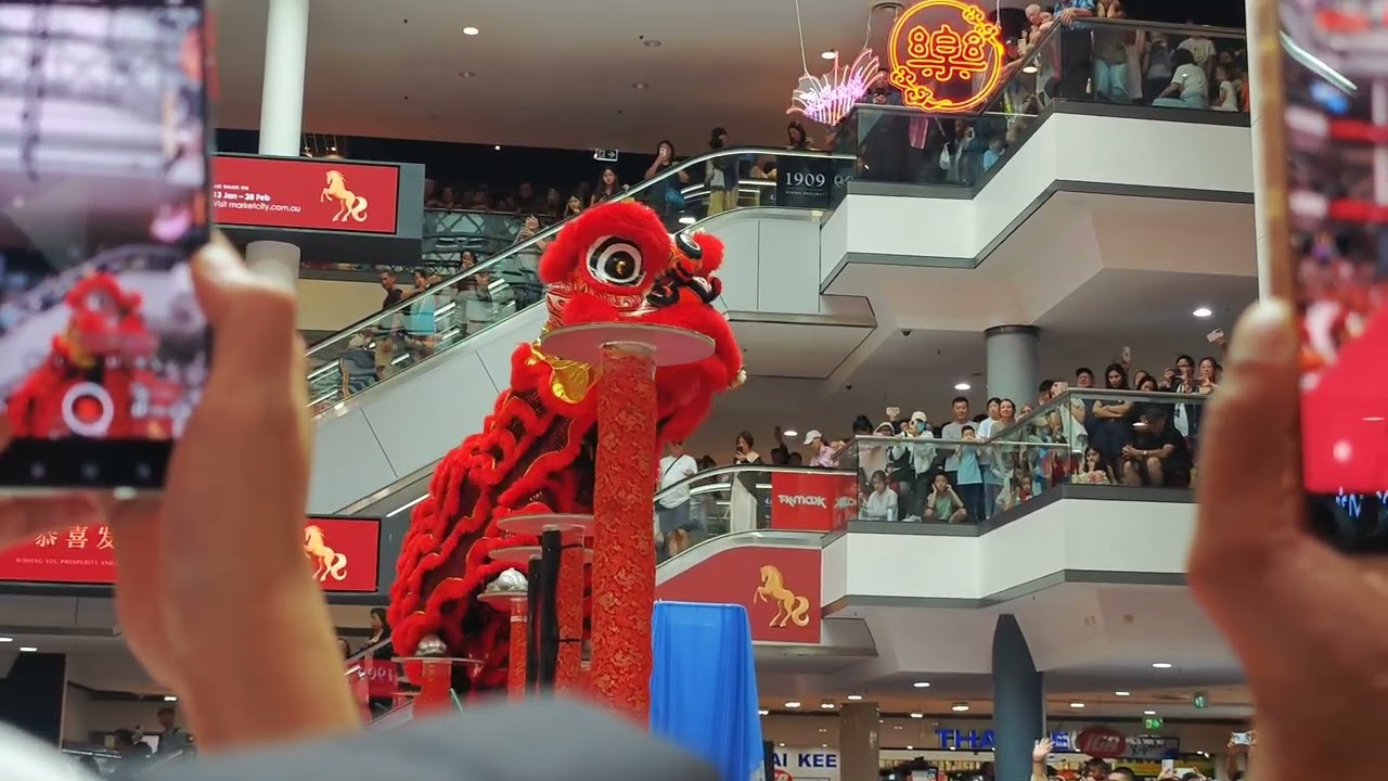High Pole Lion Dancing Chinese New Year 2026