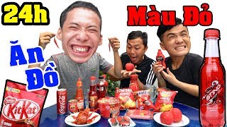 Thử Thách Ăn Toàn Đồ Ăn Màu Đỏ - Thạc Đức VLogs