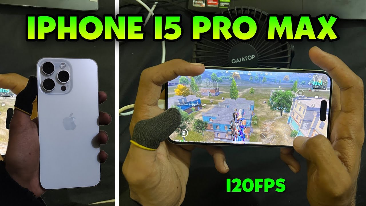 IPHONE 15 PRO MAX 2025 BGMI TEST 120FPS BGMI 4.0 UPDATE 
