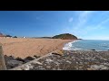 West bay timelapse of the beach and cliffs