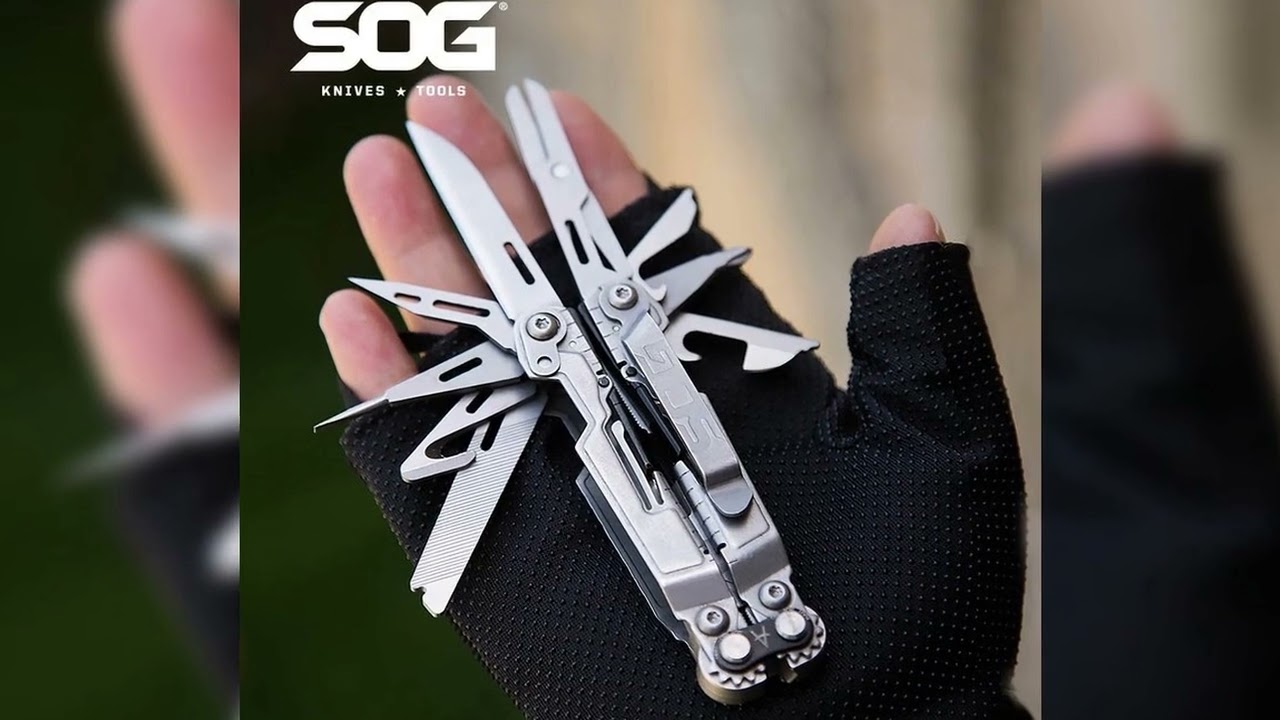 A must-have product! SOG PowerPint 18-in-1 Tactical Multi-Tool with Folding Pliers & Knife - Compa