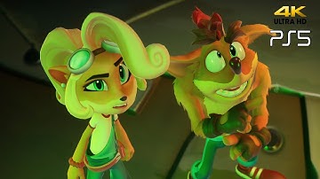 Crash Bandicoot 4 - PS5 Gameplay 4k 60FPS -Nitro Processing N.Sanely Perfect Run (All Crates & Gems)